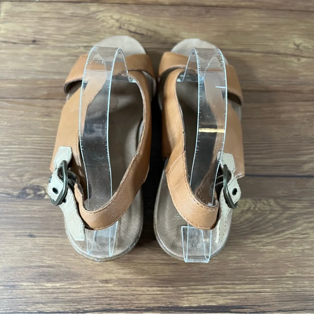 Dansko Jacinda Brown Leather Strappy Sandals Clogs Women’s Size 9.5 (40) Shoes_5